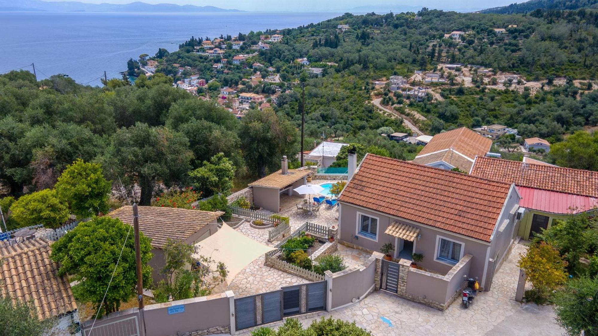 Longós Loggos Seaview Cottage With Private Pool By Konnect מראה חיצוני תמונה